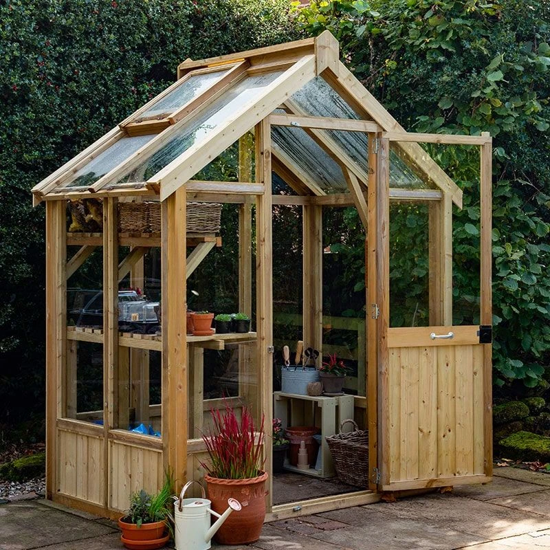 6'x4' Forest Vale Victorian Wooden Greenhouse (1.8x1.2m) - Installation Included 4 6'x4' Forest Vale Victorian Wooden Greenhouse (1.8x1.2m) - Installation Included - Image 2