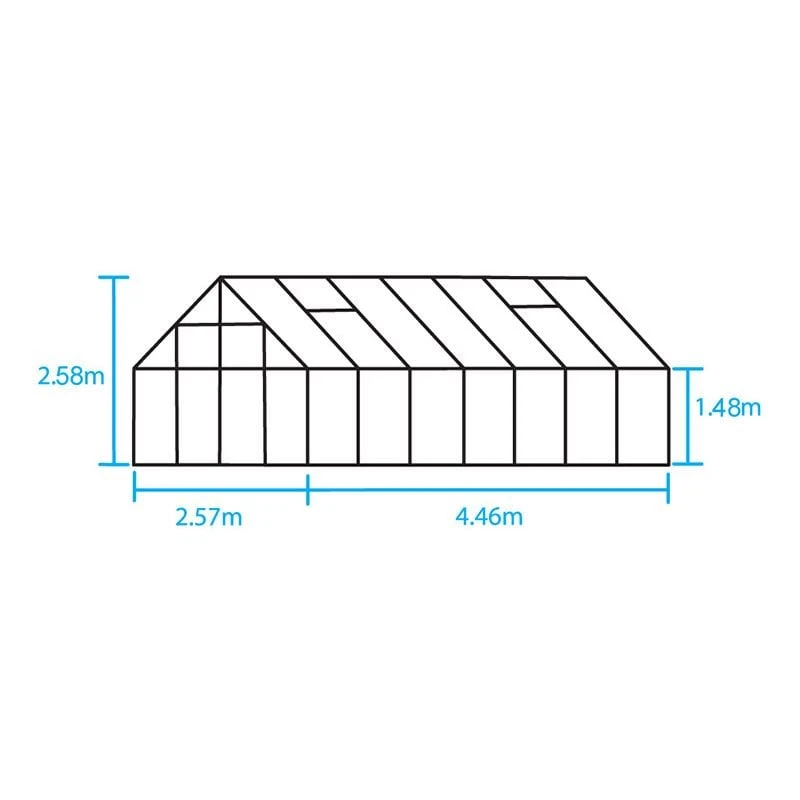 8' X 14’ Halls Magnum 814 Greenhouse (2.57 X 4.46m) 4 8' X 14’ Halls Magnum 814 Greenhouse (2.57 X 4.46m) - Image 2