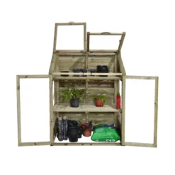 4'x2' Forest Wooden Small Mini Lean To Greenhouse (1.2x0.62m) -Zen Gardenia Sales mgh mini greenhouse 4