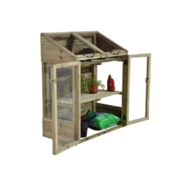 4'x2' Forest Wooden Small Mini Lean To Greenhouse (1.2x0.62m) -Zen Gardenia Sales mgh mini greenhouse 5