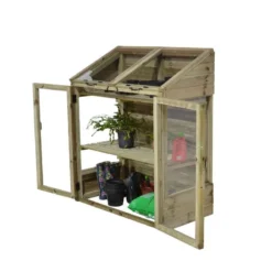 4'x2' Forest Wooden Small Mini Lean To Greenhouse (1.2x0.62m) -Zen Gardenia Sales mgh mini greenhouse 6