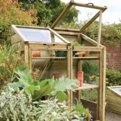 4'x2' Forest Wooden Small Mini Lean To Greenhouse (1.2x0.62m) -Zen Gardenia Sales mghhd 03