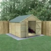 10' X 10' Forest 4Life 25yr Guarantee Overlap Pressure Treated Windowless Double Door Apex Wooden Shed (3.2m X 3.01m) -Zen Gardenia Sales opa1010ddnwm 1