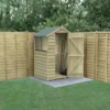 4' X 3' Forest 4Life 25yr Guarantee Overlap Pressure Treated Apex Wooden Shed (1.34m X 1m) -Zen Gardenia Sales opa43m 1