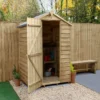 4' X 3' Forest 4Life 25yr Guarantee Overlap Pressure Treated Windowless Apex Wooden Shed (1.34m X 1.01m) -Zen Gardenia Sales opa43nwm 01