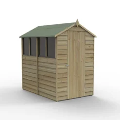 6' X 4' Forest 4Life 25yr Guarantee Overlap Pressure Treated Apex Wooden Shed - 4 Windows (1.89m X 1.34m) 38 6' X 4' Forest 4Life 25yr Guarantee Overlap Pressure Treated Apex Wooden Shed - 4 Windows (1.89m X 1.34m) -Zen Gardenia Sales opa464wmf 2