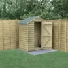 5' X 3' Forest 4Life 25yr Guarantee Overlap Pressure Treated Windowless Apex Wooden Shed (1.64m X 1.01m) -Zen Gardenia Sales opa53nwm 1