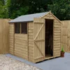 7' X 5' Forest 4Life 25yr Guarantee Overlap Pressure Treated Apex Wooden Shed (2.19m X 1.64m) 2 7' X 5' Forest 4Life 25yr Guarantee Overlap Pressure Treated Apex Wooden Shed (2.19m X 1.64m) -Zen Gardenia Sales opa57m 3