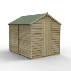 8' X 6' Forest 4Life 25yr Guarantee Overlap Pressure Treated Windowless Apex Wooden Shed (2.43m X 1.99m) 38 8' X 6' Forest 4Life 25yr Guarantee Overlap Pressure Treated Windowless Apex Wooden Shed (2.43m X 1.99m) -Zen Gardenia Sales opa68nwm 2