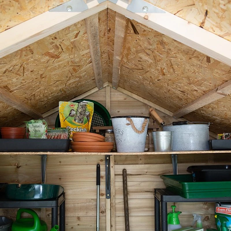 8' X 6' Forest 4Life 25yr Guarantee Overlap Pressure Treated Windowless Apex Wooden Shed (2.43m X 1.99m) 21 8' X 6' Forest 4Life 25yr Guarantee Overlap Pressure Treated Windowless Apex Wooden Shed (2.43m X 1.99m) - Image 19