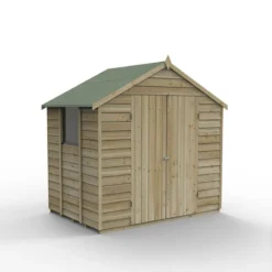 7' X 5' Forest 4Life 25yr Guarantee Overlap Pressure Treated Double Door Apex Wooden Shed (2.32m X 1.54m) 38 7' X 5' Forest 4Life 25yr Guarantee Overlap Pressure Treated Double Door Apex Wooden Shed (2.32m X 1.54m) -Zen Gardenia Sales opa75ddm 2