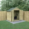 7' X 5' Forest 4Life 25yr Guarantee Overlap Pressure Treated Windowless Double Door Apex Wooden Shed (2.32m X 1.53m) -Zen Gardenia Sales opa75ddnwm 1