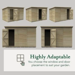10' X 6' Forest 4Life 25yr Guarantee Overlap Pressure Treated Windowless Pent Wooden Shed (3.11m X 2.04m) 26 10' X 6' Forest 4Life 25yr Guarantee Overlap Pressure Treated Windowless Pent Wooden Shed (3.11m X 2.04m) -Zen Gardenia Sales opp106nwm flexible