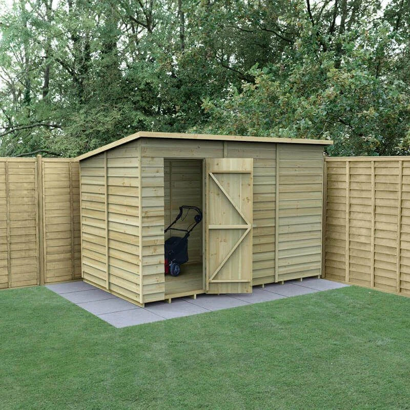 10' X 6' Forest 4Life 25yr Guarantee Overlap Pressure Treated Windowless Pent Wooden Shed (3.11m X 2.04m) 3 10' X 6' Forest 4Life 25yr Guarantee Overlap Pressure Treated Windowless Pent Wooden Shed (3.11m X 2.04m)