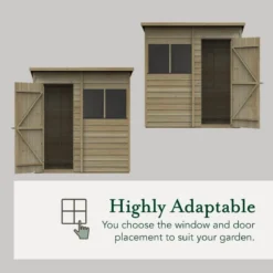 6' X 4' Forest 4Life 25yr Guarantee Overlap Pressure Treated Pent Wooden Shed (1.98m X 1.39m) 27 6' X 4' Forest 4Life 25yr Guarantee Overlap Pressure Treated Pent Wooden Shed (1.98m X 1.39m) -Zen Gardenia Sales opp64m flexible 1