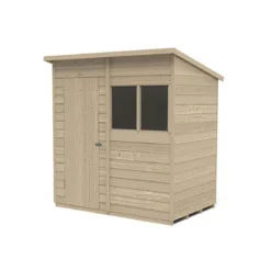 6' X 4' Forest 4Life 25yr Guarantee Overlap Pressure Treated Pent Wooden Shed (1.98m X 1.39m) 30 6' X 4' Forest 4Life 25yr Guarantee Overlap Pressure Treated Pent Wooden Shed (1.98m X 1.39m) -Zen Gardenia Sales opp64m 03