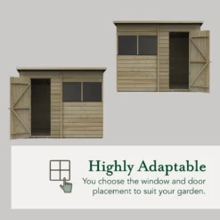 8' X 6' Forest 4Life 25yr Guarantee Overlap Pressure Treated Pent Wooden Shed (2.51m X 2.04m) 29 8' X 6' Forest 4Life 25yr Guarantee Overlap Pressure Treated Pent Wooden Shed (2.51m X 2.04m) -Zen Gardenia Sales opp86m flexible