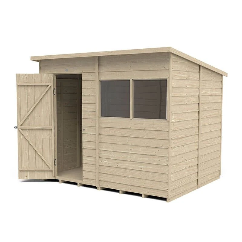 8' X 6' Forest 4Life 25yr Guarantee Overlap Pressure Treated Pent Wooden Shed (2.51m X 2.04m) 4 8' X 6' Forest 4Life 25yr Guarantee Overlap Pressure Treated Pent Wooden Shed (2.51m X 2.04m) - Image 2