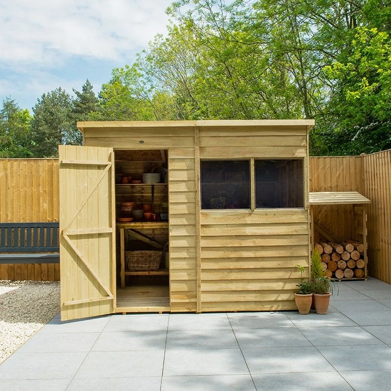 8' X 6' Forest 4Life 25yr Guarantee Overlap Pressure Treated Pent Wooden Shed (2.51m X 2.04m) 20 8' X 6' Forest 4Life 25yr Guarantee Overlap Pressure Treated Pent Wooden Shed (2.51m X 2.04m) - Image 18