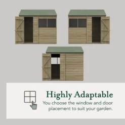 8' X 6' Forest 4Life 25yr Guarantee Overlap Pressure Treated Reverse Apex Wooden Shed (2.42m X 1.99m) 33 8' X 6' Forest 4Life 25yr Guarantee Overlap Pressure Treated Reverse Apex Wooden Shed (2.42m X 1.99m) -Zen Gardenia Sales opr86m flexible