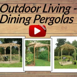 Forest Dining Wooden Garden Pergola Kit 10'x8' -Zen Gardenia Sales outdoor livings dining pergolas 1 4