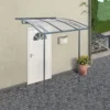 Palram Canopia Vega Grey 2000 Clear Door Canopy 1 Palram Canopia Vega Grey 2000 Clear Door Canopy -Zen Gardenia Sales palram canopies vega 2000 03