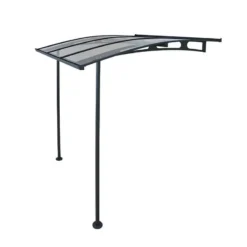 Palram Canopia Vega Grey 2000 Clear Door Canopy -Zen Gardenia Sales palram canopies vega 2000 cutout 02