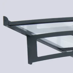Palram Canopia Vega Grey 2000 Clear Door Canopy -Zen Gardenia Sales palram canopies vega 2000 wall mounting 01
