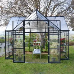 12'x10' Palram Canopia Victory Orangery Large Walk In Polycarbonate Greenhouse (3.6x3m) -Zen Gardenia Sales palram greenhouses victory orangery7