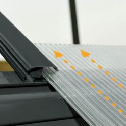 12'x10' Palram Canopia Victory Orangery Large Walk In Polycarbonate Greenhouse (3.6x3m) -Zen Gardenia Sales palram greenhouses victory orangery slidingpanel