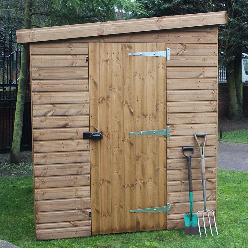 12' X 8' Traditional Shiplap Pent Security Wooden Garden Shed (3.66m X 2.44m) 7 12' X 8' Traditional Shiplap Pent Security Wooden Garden Shed (3.66m X 2.44m) - Image 5