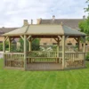 20'x15' (6x4.7m) Premium Wooden Furnished Garden Gazebo With Timber Roof - Seats Up To 27 People 2 20'x15' (6x4.7m) Premium Wooden Furnished Garden Gazebo With Timber Roof - Seats Up To 27 People -Zen Gardenia Sales pog6mttin 6m gazebo timber 1