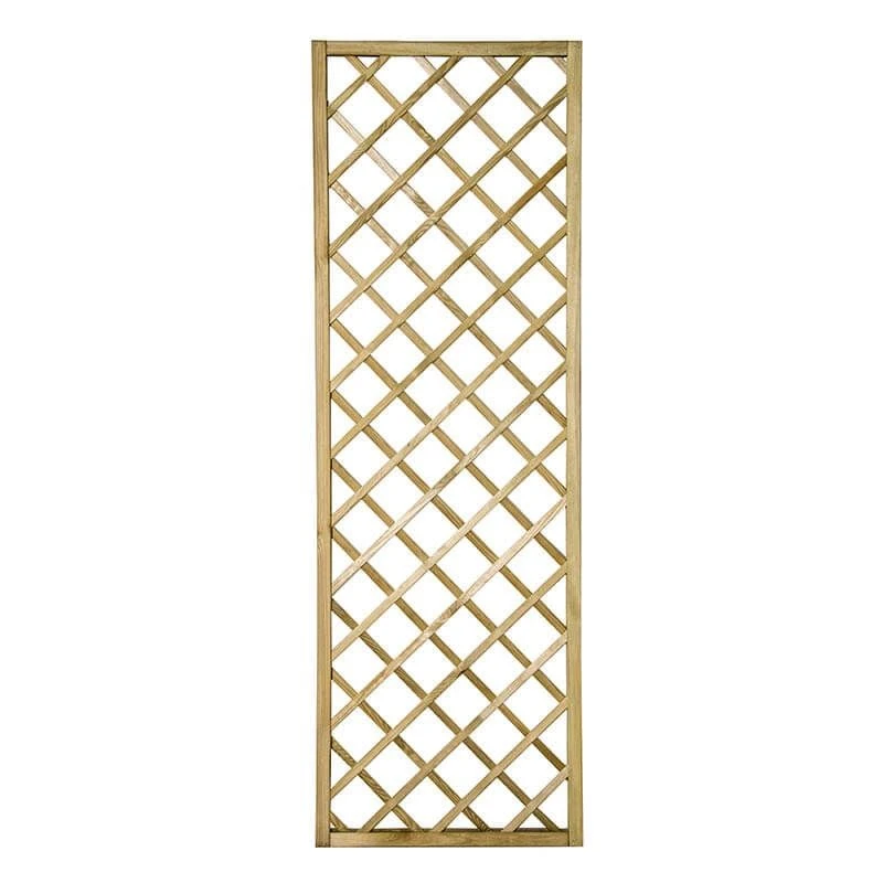 Forest 6' X 2' Hidcote Decorative Diamond Wooden Lattice Trellis (1.8m X 0.6m) 4 Forest 6' X 2' Hidcote Decorative Diamond Wooden Lattice Trellis (1.8m X 0.6m) - Image 2
