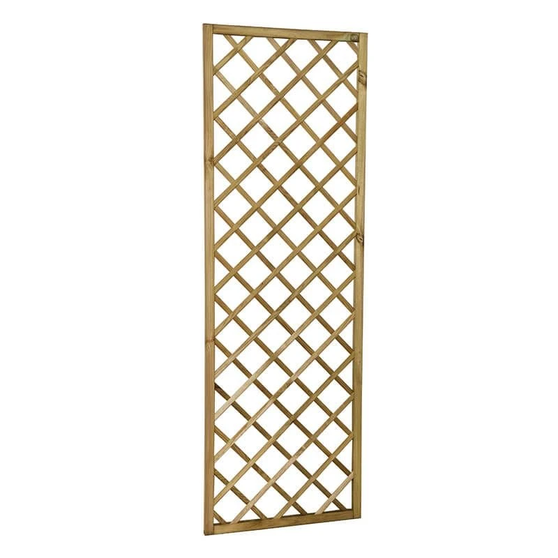 Forest 6' X 2' Hidcote Decorative Diamond Wooden Lattice Trellis (1.8m X 0.6m) 5 Forest 6' X 2' Hidcote Decorative Diamond Wooden Lattice Trellis (1.8m X 0.6m) - Image 3