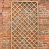 Forest 6' X 3' Hidcote Decorative Diamond Wooden Lattice Trellis (1.8m X 0.9m) -Zen Gardenia Sales rfl09 01