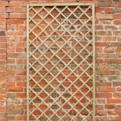 Forest 6' X 3' Hidcote Decorative Diamond Wooden Lattice Trellis (1.8m X 0.9m)