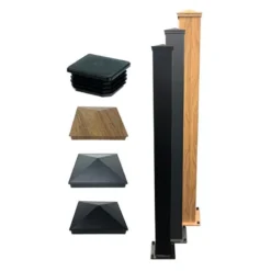 Exeter Premium Aluminium Driveway Double Gates - Black -Zen Gardenia Sales rmg posts and caps 2nd image for all min 2 1