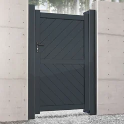 Barnstaple Premium Aluminium Side Gate - Grey