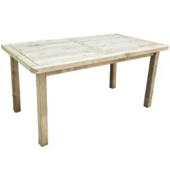 Forest Rosedene Wooden Garden Table 5'x3' (1.5x0.9m) -Zen Gardenia Sales rotahd 5x3 delemere table cutout1