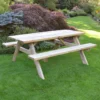 Forest Large Rectangular Wooden Garden Picnic Table 6'x5' (1.8x1.5m) 2 Forest Large Rectangular Wooden Garden Picnic Table 6'x5' (1.8x1.5m) -Zen Gardenia Sales rpt177hd 02