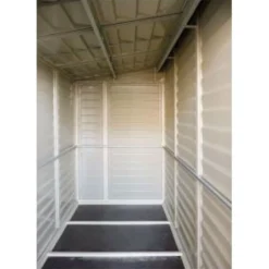 4' X 8' Saffron Lean To Plastic Vinyl Shed (1.21m X 2.39m) -Zen Gardenia Sales sabae0 1