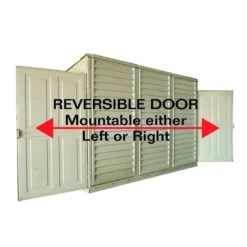 4' X 8' Saffron Lean To Plastic Vinyl Shed (1.21m X 2.39m) -Zen Gardenia Sales saffro 1