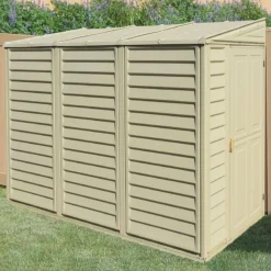 4' X 8' Saffron Lean To Plastic Vinyl Shed (1.21m X 2.39m) -Zen Gardenia Sales saffro 2