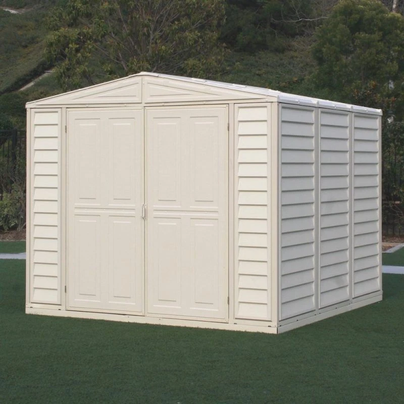 8' X 8' Saffron Plastic Vinyl Apex Shed (Includes Foundation Kit And Skylight) (2.39m X 2.39m) 3 8' X 8' Saffron Plastic Vinyl Apex Shed (Includes Foundation Kit And Skylight) (2.39m X 2.39m)