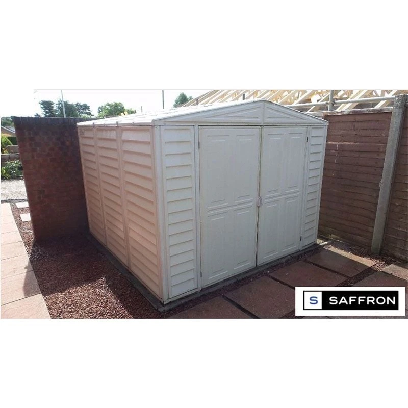 8' X 8' Saffron Plastic Vinyl Apex Shed (Includes Foundation Kit And Skylight) (2.39m X 2.39m) 4 8' X 8' Saffron Plastic Vinyl Apex Shed (Includes Foundation Kit And Skylight) (2.39m X 2.39m) - Image 2