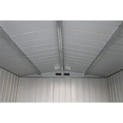 8' X 6' Sapphire Apex Anthracite Metal Shed (2.62m X 1.82m) -Zen Gardenia Sales sapphire inside 6