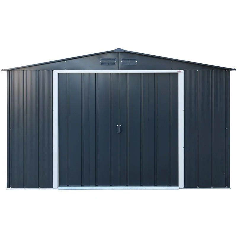 10' X 10' Sapphire Apex Anthracite Metal Shed (3.22m X 3.02m) 5 10' X 10' Sapphire Apex Anthracite Metal Shed (3.22m X 3.02m) - Image 3