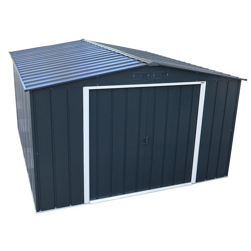 10' X 10' Sapphire Apex Anthracite Metal Shed (3.22m X 3.02m) 4 10' X 10' Sapphire Apex Anthracite Metal Shed (3.22m X 3.02m) - Image 2
