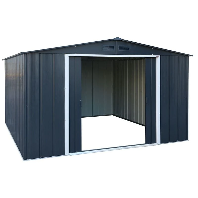 10' X 10' Sapphire Apex Anthracite Metal Shed (3.22m X 3.02m) 3 10' X 10' Sapphire Apex Anthracite Metal Shed (3.22m X 3.02m)