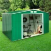 10' X 8' Sapphire Apex Green Metal Shed (3.22m X 2.42m) -Zen Gardenia Sales sapphire108gn sapphire 10x8 green main